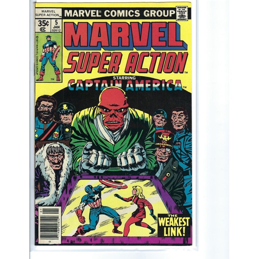 MARVEL SUPER ACTION STARRING CAPTAIN AMERICA No.5 JANUARY 1977 ORIGINAL